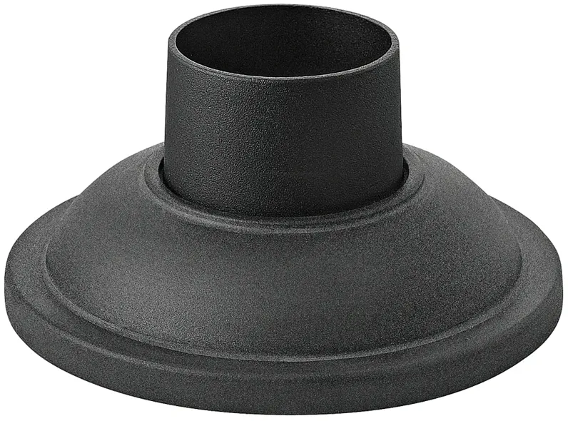 Pier Mount Fitter - Smooth Base in Mushroom Black