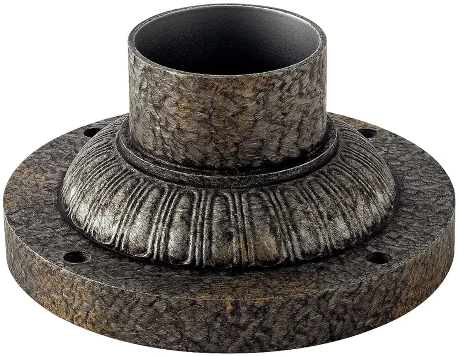 Pier Mount Fitter - Decorative Base in Black Granite