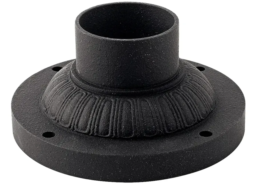 Pier Mount Fitter - Decorative Base in Vintage Black