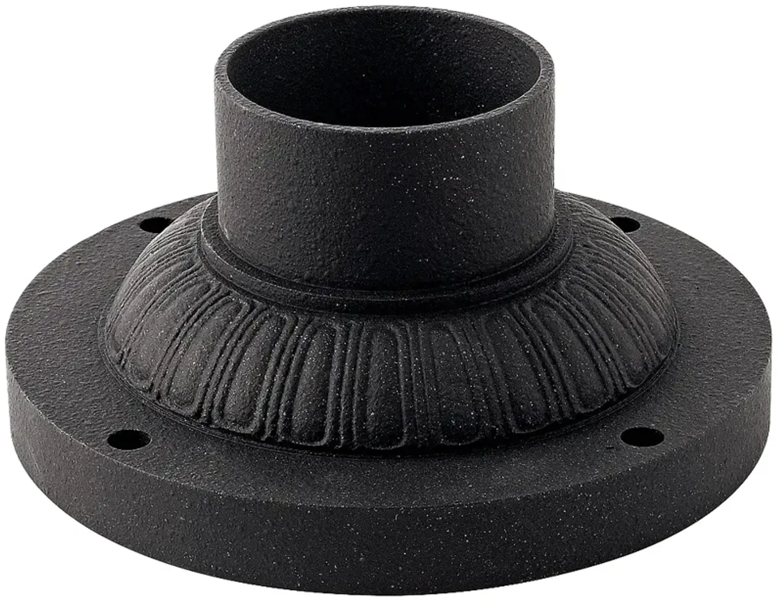 Pier Mount Fitter - Decorative Base in Vintage Black