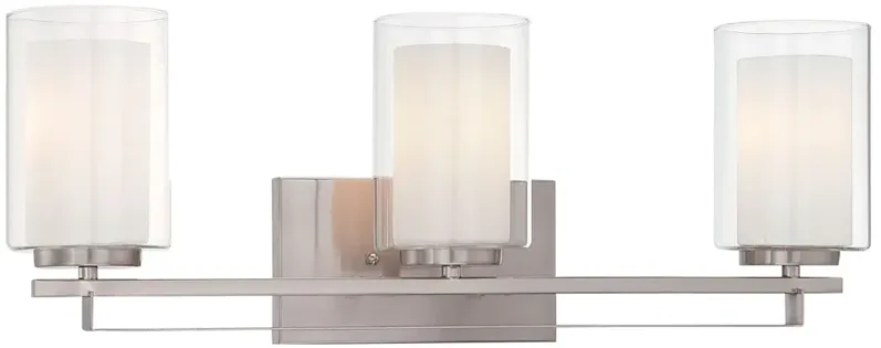 Parsons Studio 24" Wide Brushed Nickel 3-Light Bath Light