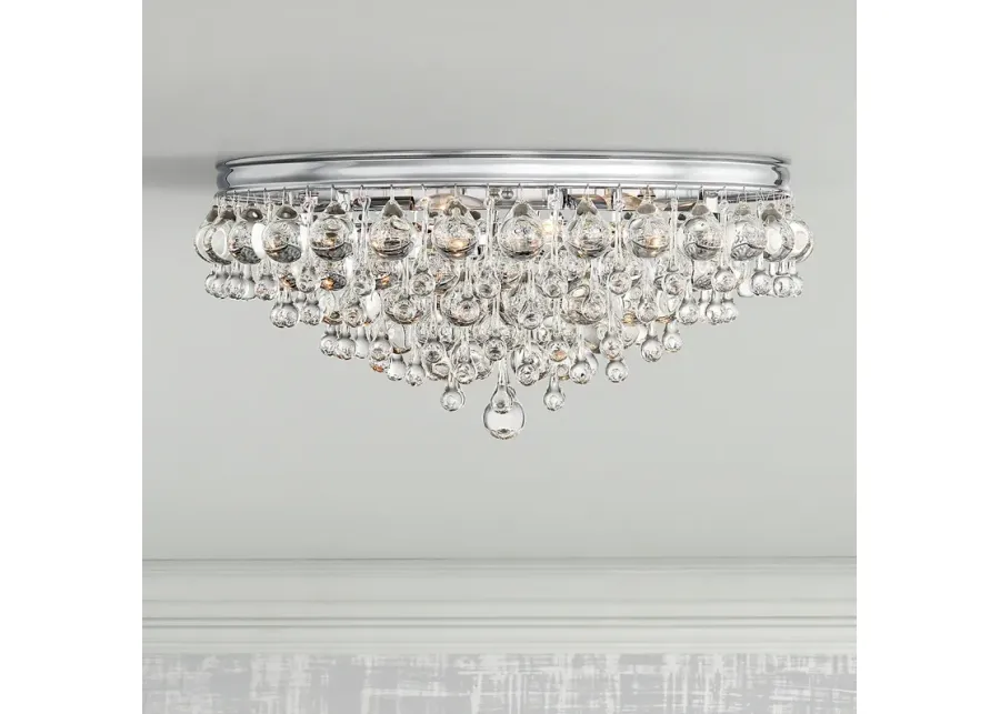 Crystorama Calypso 20"W Glass Balls Chrome Ceiling Light