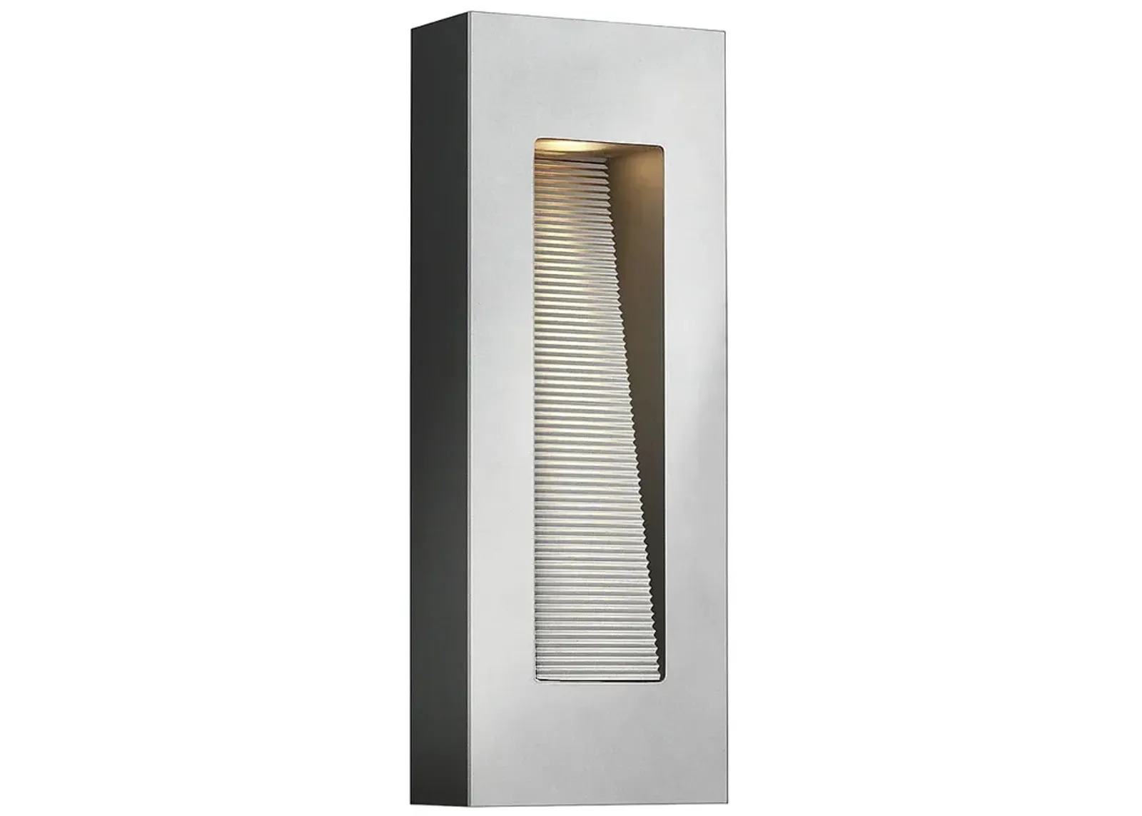 Luna 16 1/4" High Titanium Rectangular Outdoor Wall Light