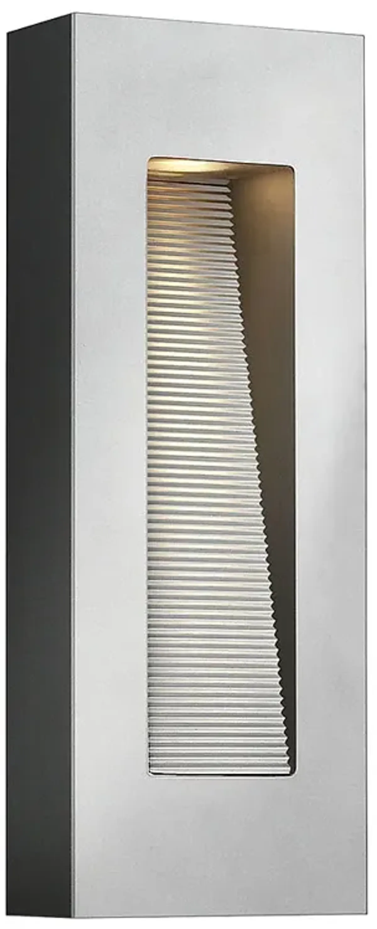 Luna 16 1/4" High Titanium Rectangular Outdoor Wall Light