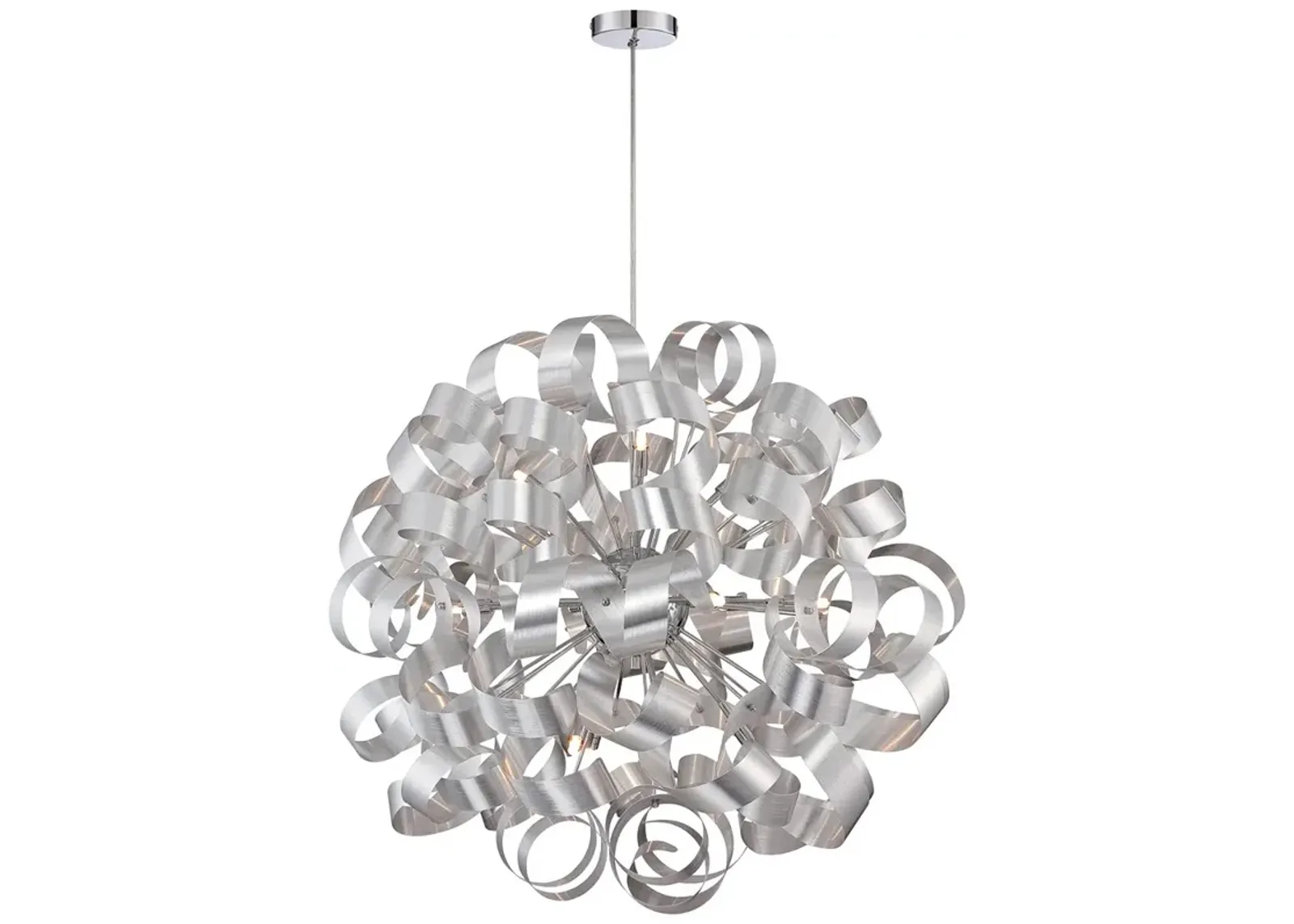 Quoizel Ribbons 31" Wide Polished Chrome Pendant Light