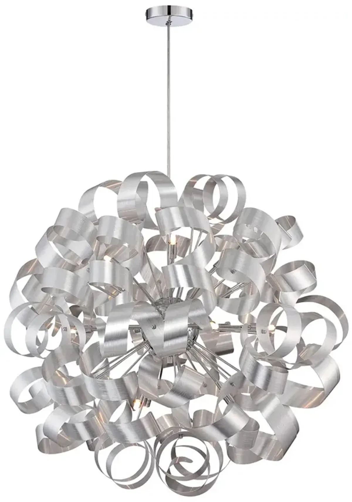 Quoizel Ribbons 31" Wide Polished Chrome Pendant Light