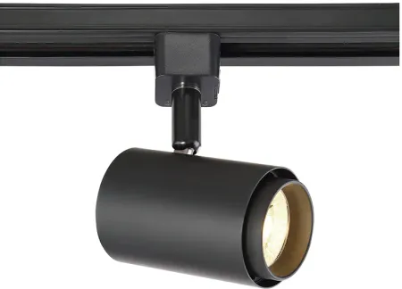 Black 10 Watt LED Cylinder Track Head for Juno Systems