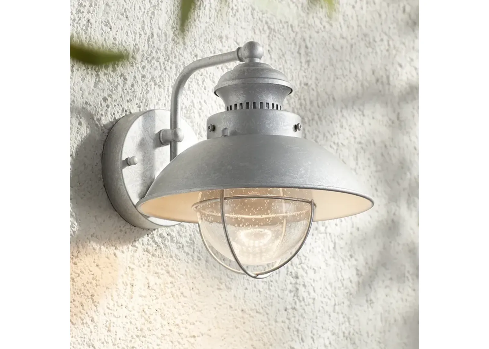 Fordham 8 1/2" High Galvanized LED Outdoor Wall Light