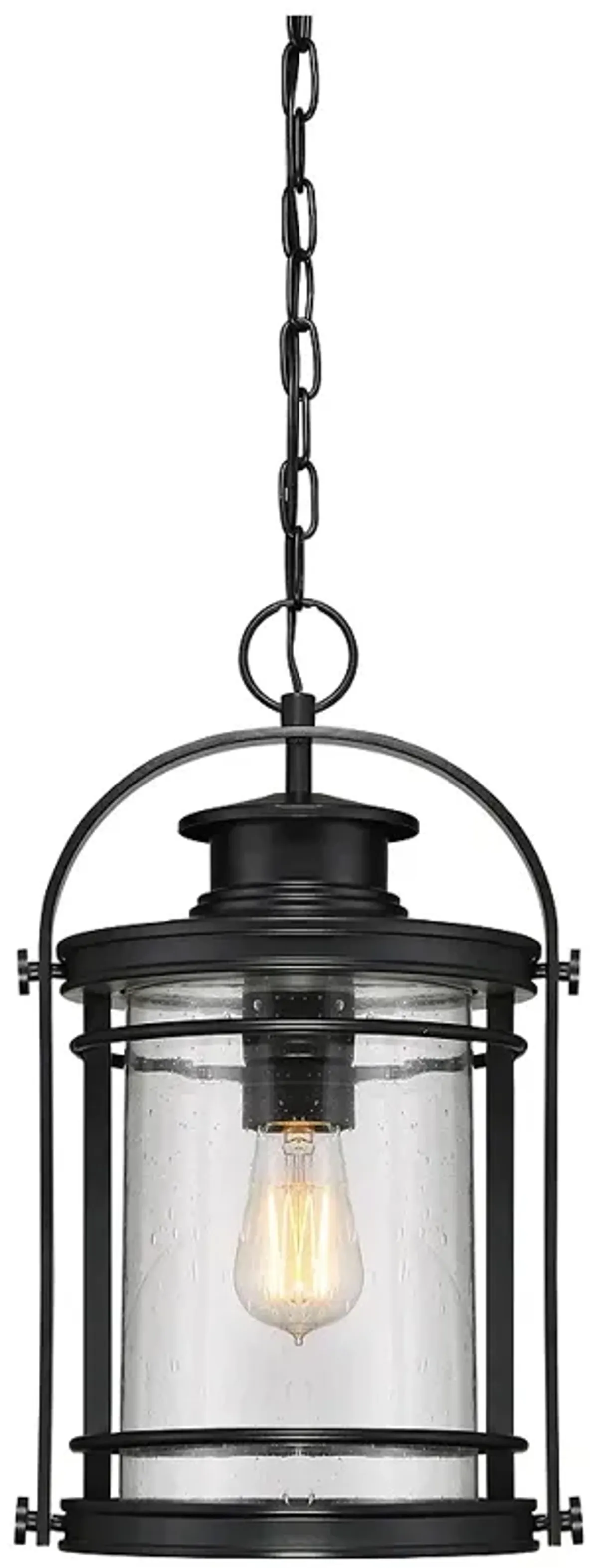 Quoizel Booker 17 3/4"H Mystic Black Outdoor Hanging Light