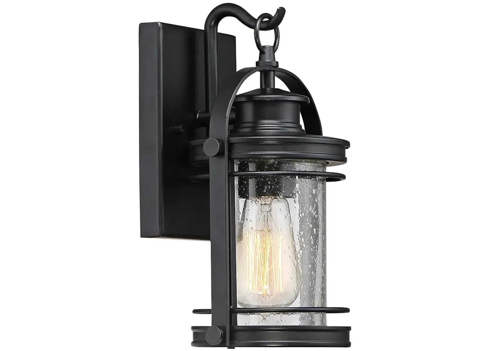 Quoizel Booker 11 1/2" High Mystic Black Outdoor Wall Light