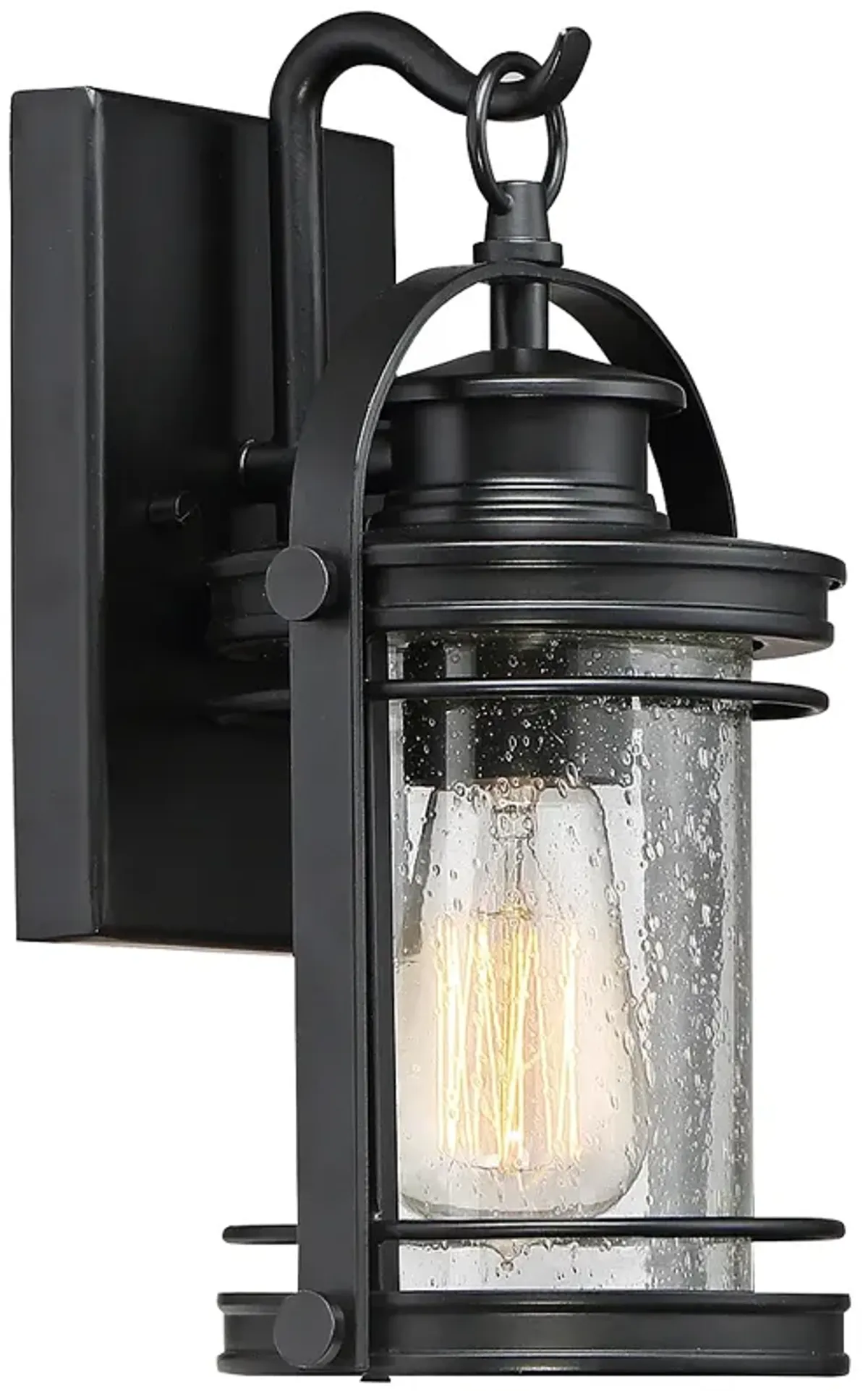 Quoizel Booker 11 1/2" High Mystic Black Outdoor Wall Light