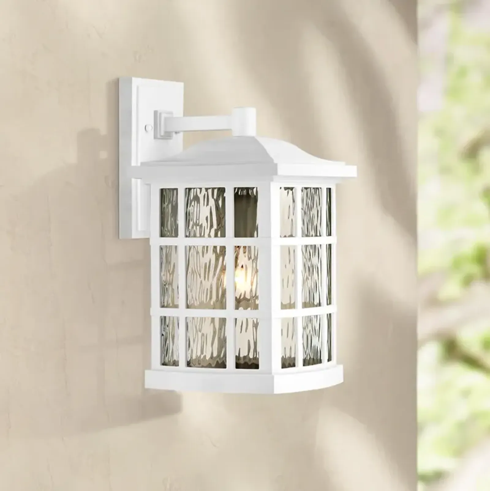 Quoizel Stonington 15 1/2" High Fresco Outdoor Wall Light