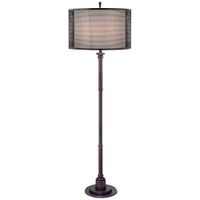 Stiffel Oxidized Bronze Industrial Metal Floor Lamp
