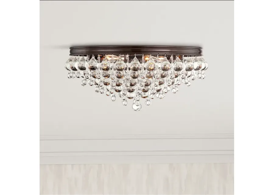 Crystorama Calypso 20"W Glass Balls Bronze Ceiling Light