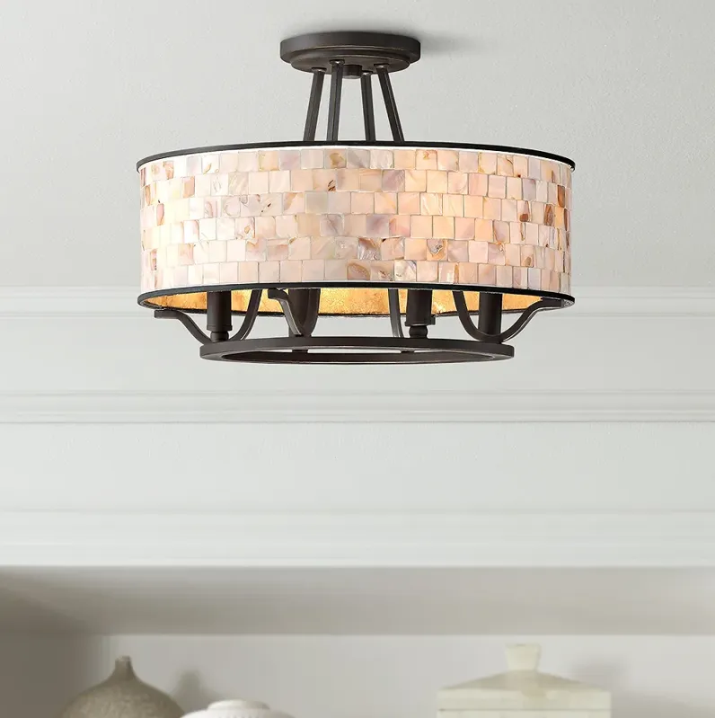 Quoizel Aristocrat 15 3/4" Wide Palladian Bronze Ceiling Light