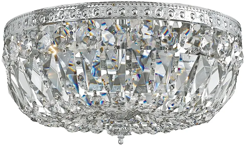 Crystorama Big Basket Crystal 12"W Chrome Ceiling Light