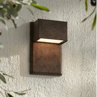 Possini Euro Lyons 8" High Modern LED Downlight Outdoor Wall Light