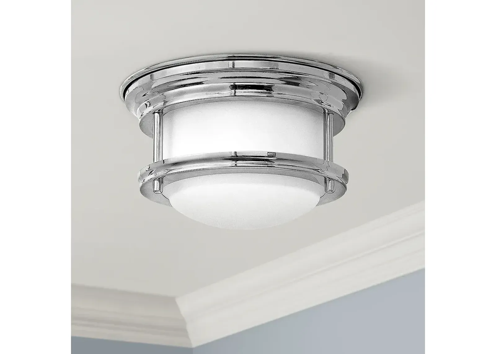 Hinkley Hathaway 7 3/4" Wide LED Chrome Ceiling Light