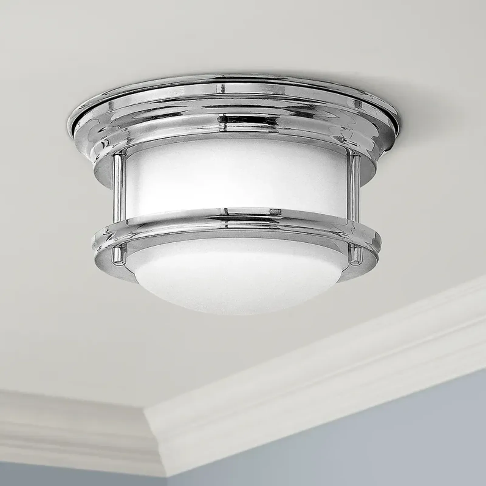 Hinkley Hathaway 7 3/4" Wide LED Chrome Ceiling Light