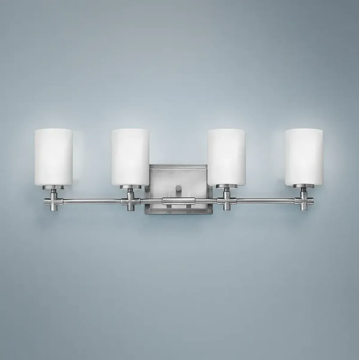 Hinkley Laurel 4-Light 27 3/4"W Brushed Nickel Bath Light