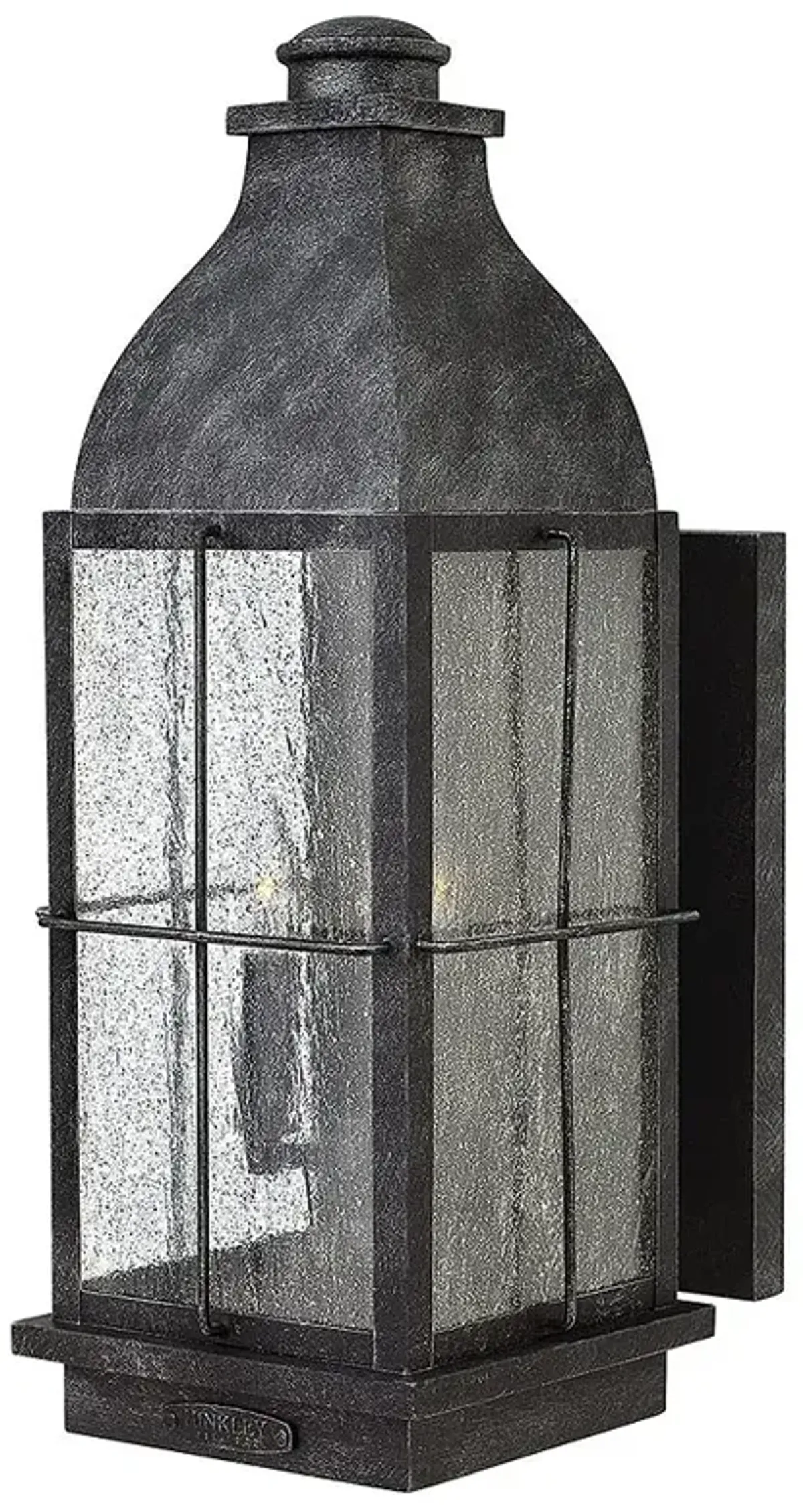 Outdoor Bingham-Large Wall Mount Lantern-Greystone