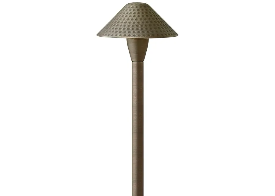 Hardy Island 23 1/4"H Matte Bronze Hammered LED Path Light