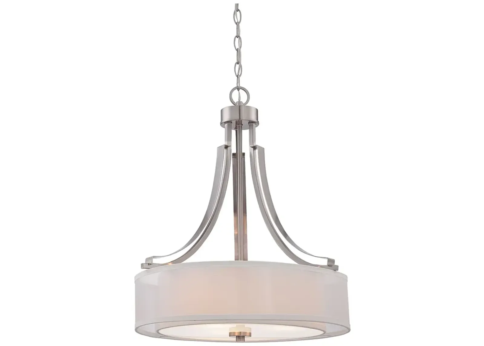 Parsons Studio 20 1/2"W Brushed Nickel Drum Pendant Light