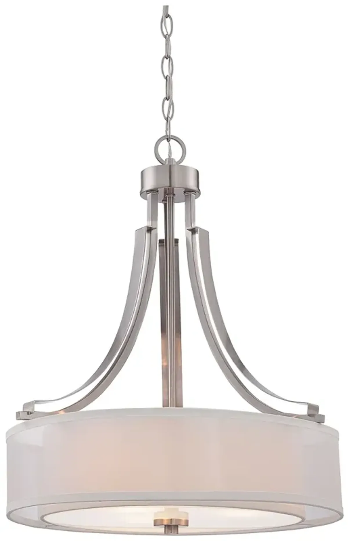 Minka-Lavery  Parsons Studio 3-Light Brushed Nickel Pendant