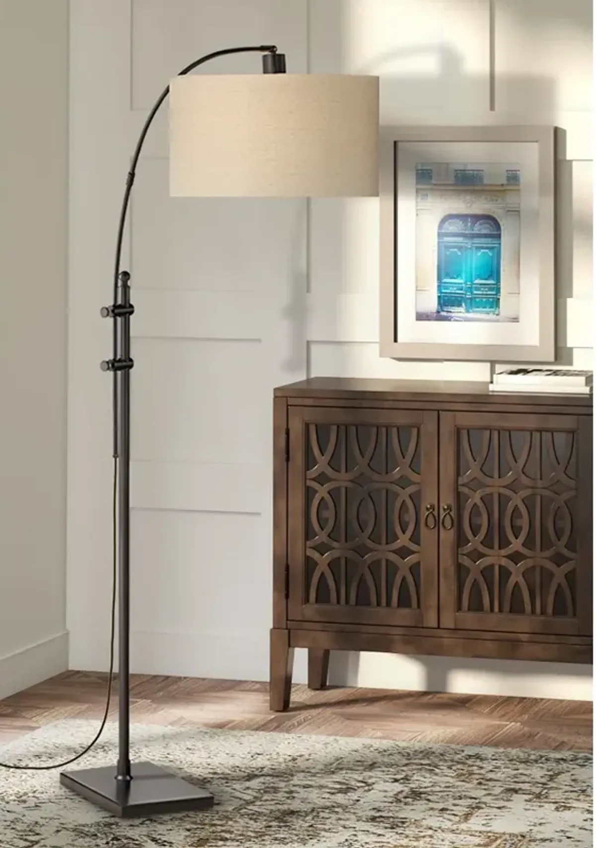 Pacific Coast Lighting Spotlight Arc Adjustable Height Floor Lamp