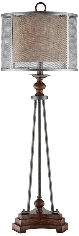 Crestview Collection Kenwood Iron and Wood Table Lamp