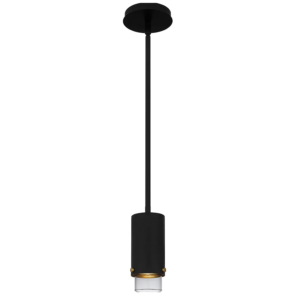 Elio 1-Light Matte Black Mini Pendant Light