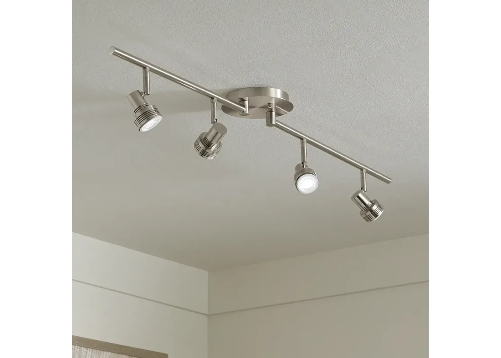 ProTrack 6.5W 4-Light Brushed Nickel LED Track Fixture