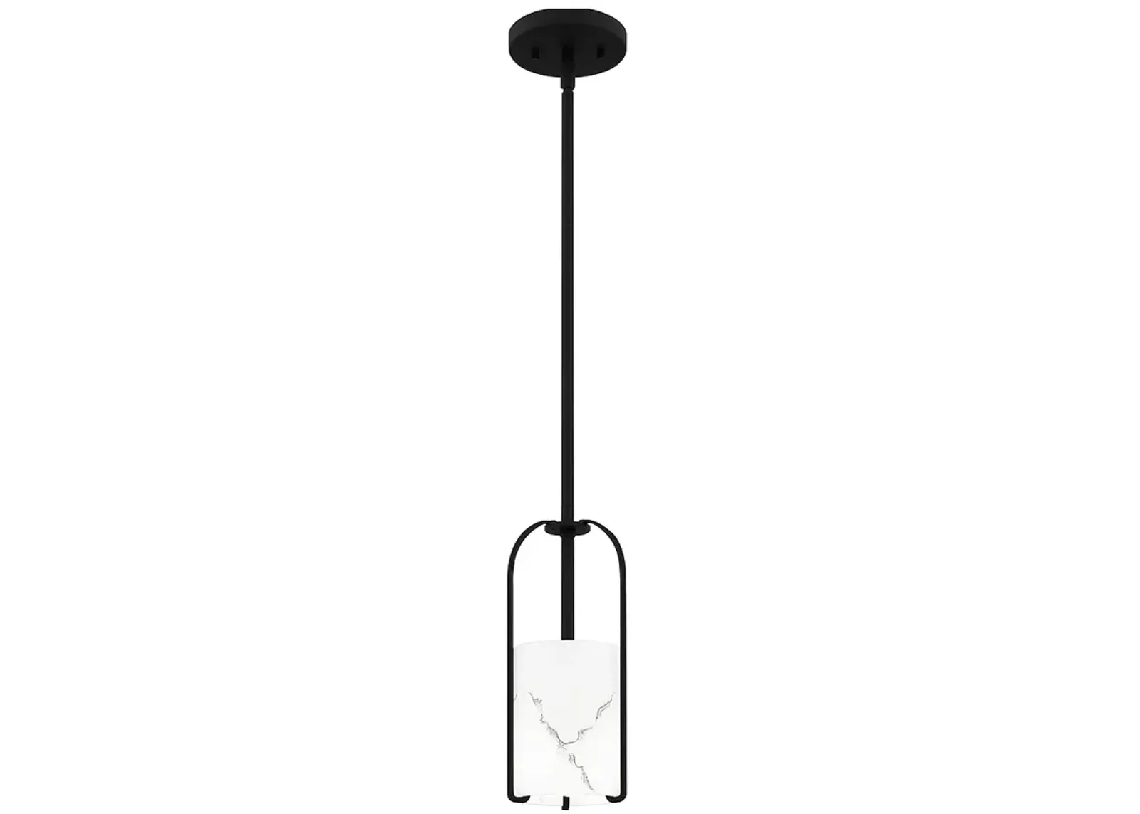 Fairbanks 1-Light Matte Black Mini Pendant Light