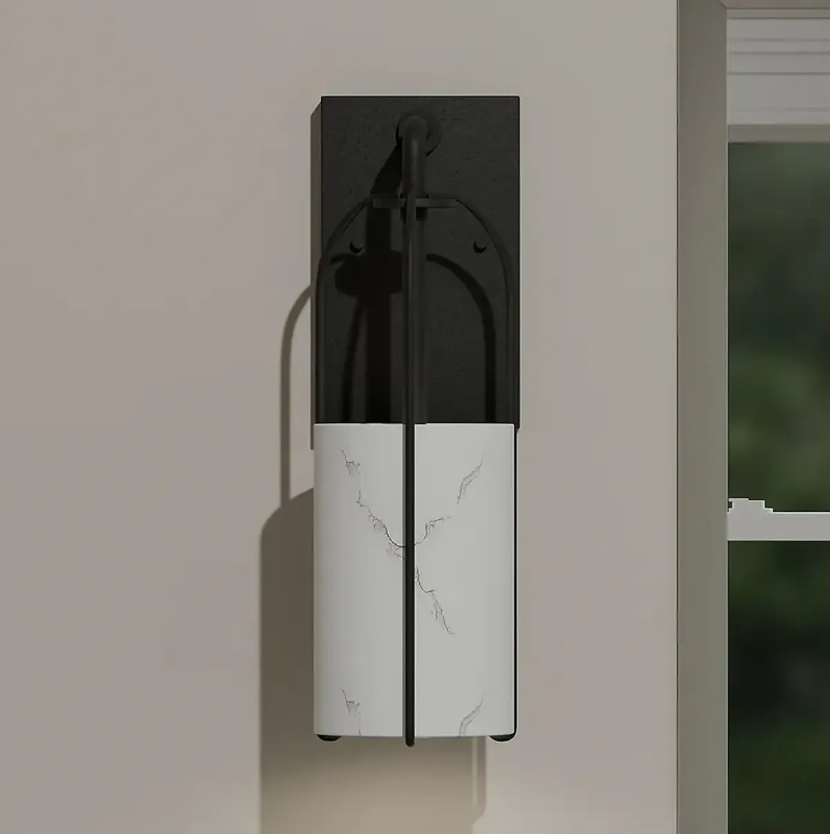Fairbanks 1-Light Matte Black Wall Sconce