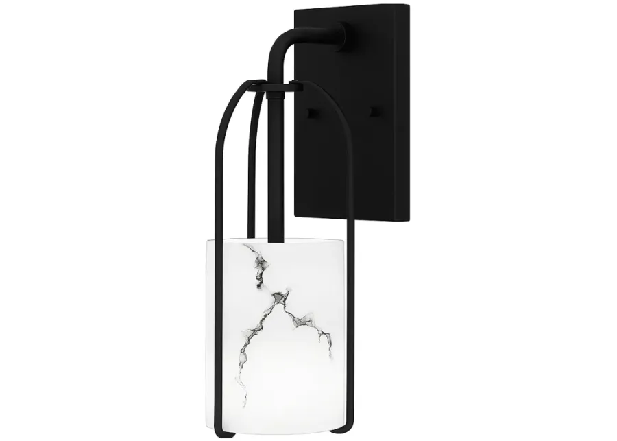 Fairbanks 1-Light Matte Black Wall Sconce