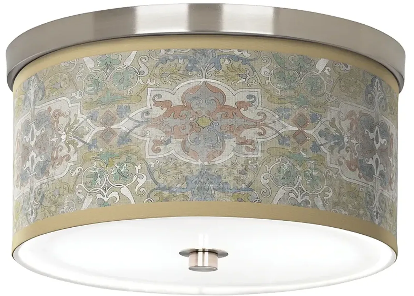 Lucrezia Giclee Nickel 10 1/4" Wide Ceiling Light