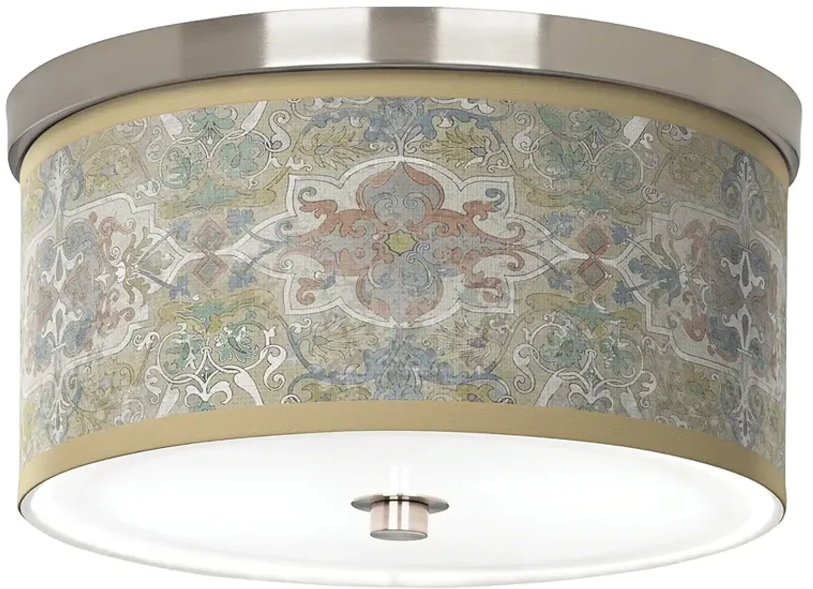 Lucrezia Giclee Nickel 10 1/4" Wide Ceiling Light