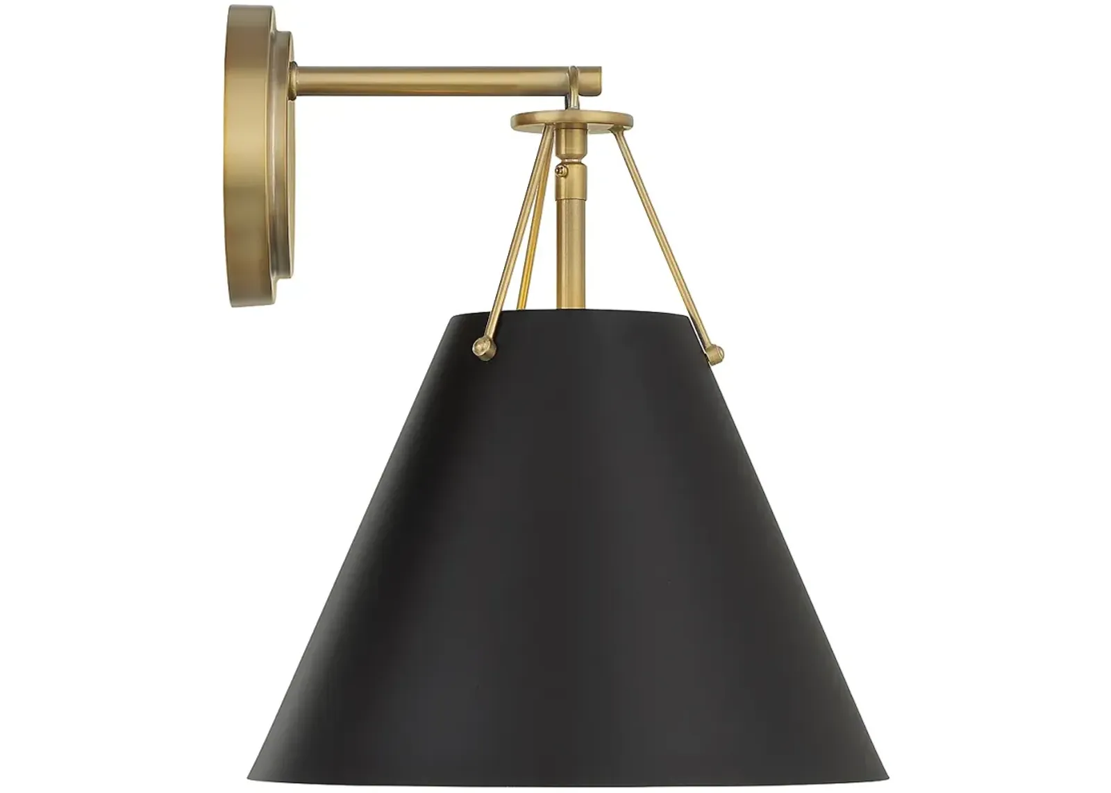 Crystorama Xavier 1 Light Vibrant Gold Task Sconce