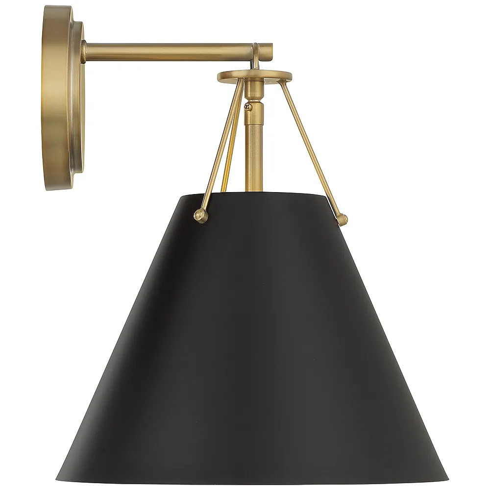 Crystorama Xavier 1 Light Vibrant Gold Task Sconce