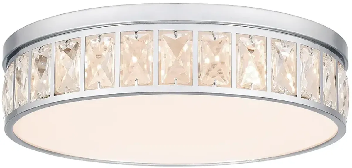 Quoizel Gibson 14 3/4"W Polished Chrome LED Ceiling Light