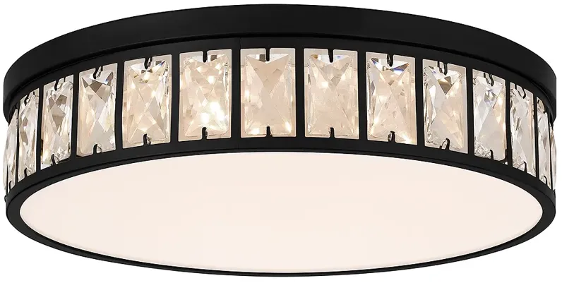 Gibson Integrated LED Matte Black Flush Mount Light