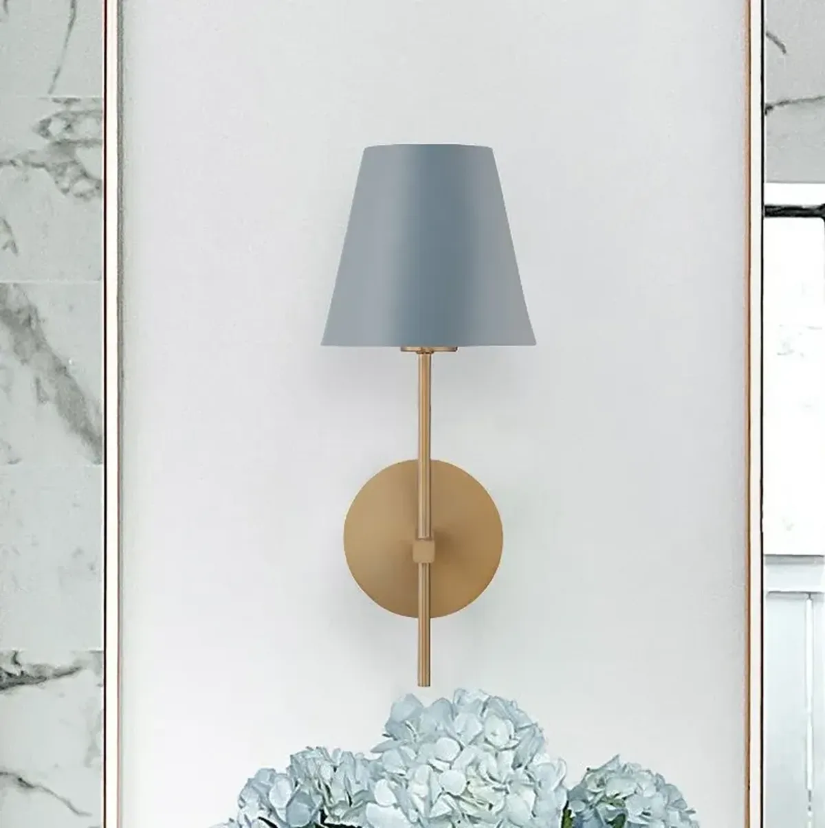 Crystorama Xavier 15" High Vibrant Gold and Blue Wall Sconce