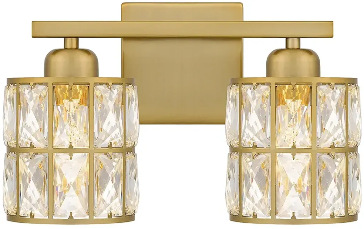 Gibson 2-Light Aged Brass Bath Light