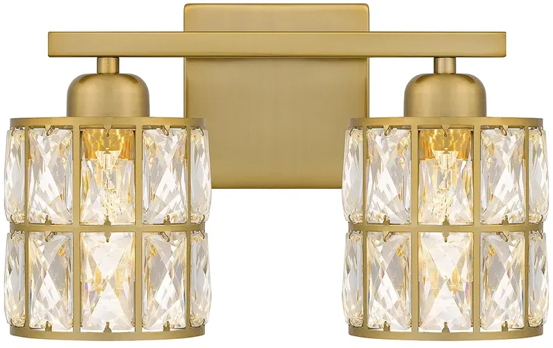 Gibson 2-Light Aged Brass Bath Light