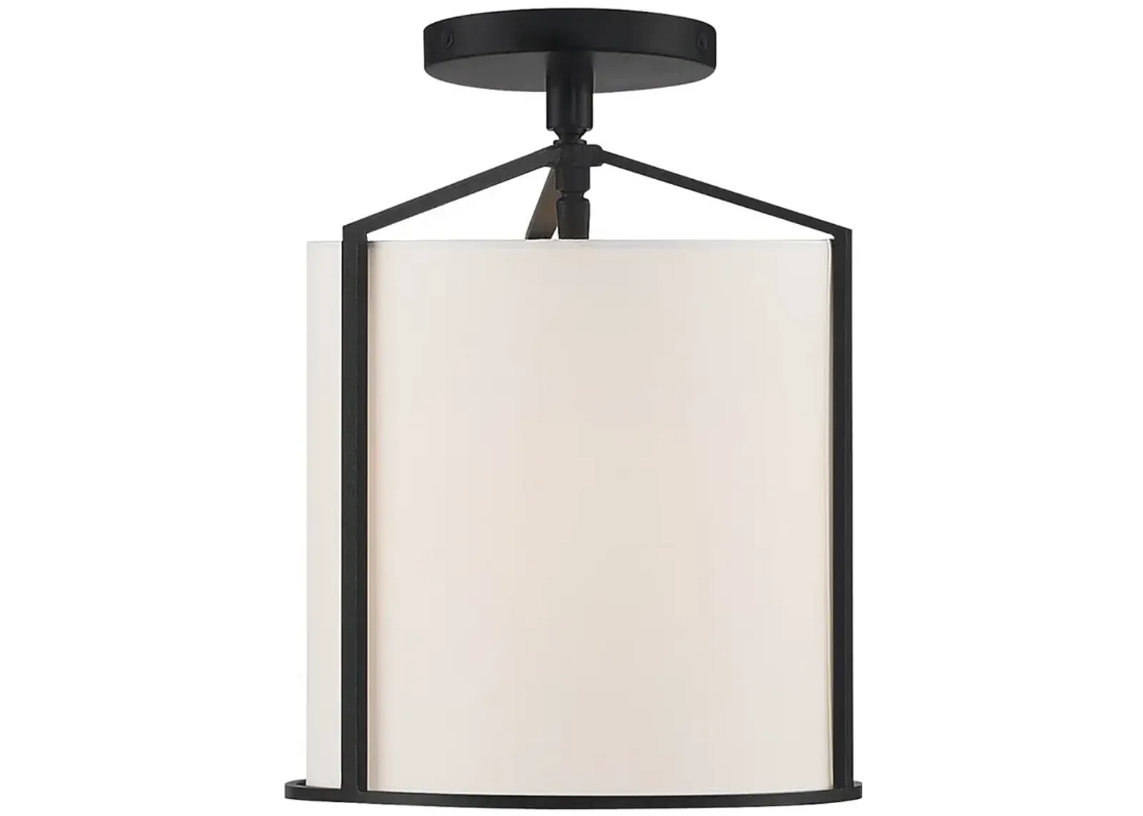 Carlyn 1 Light Black Ceiling Mount