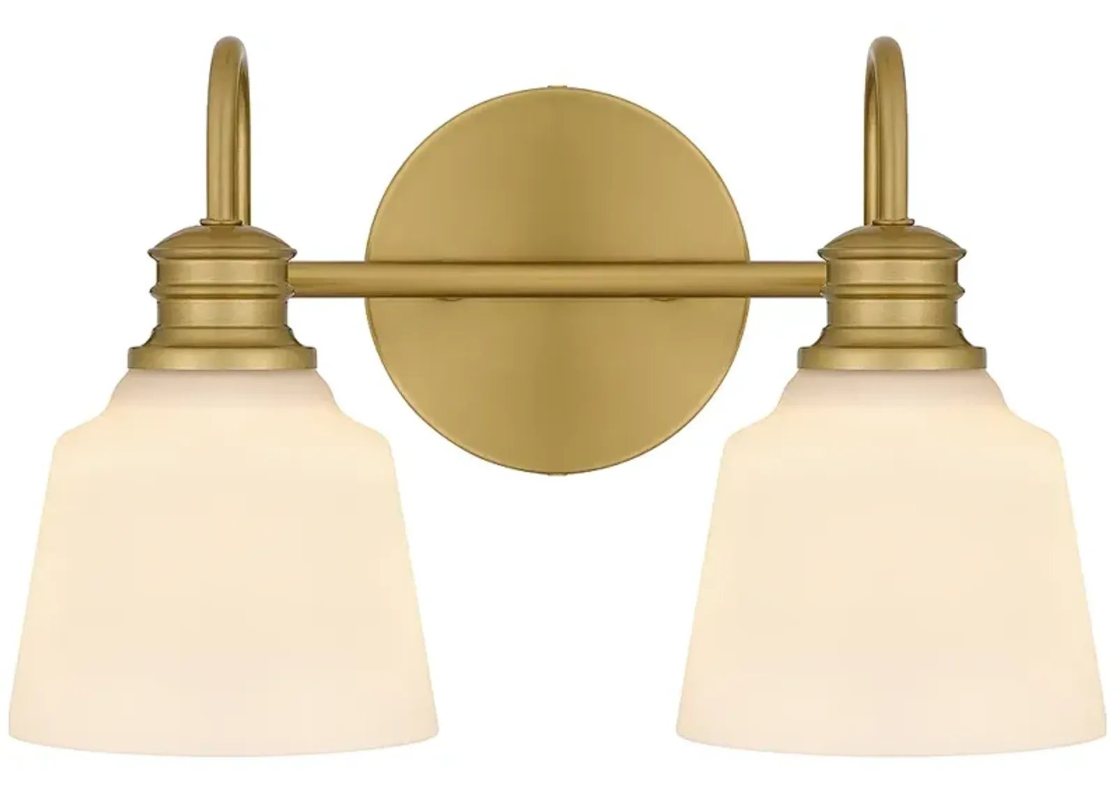 Hinton 2-Light Aged Brass Bath Light