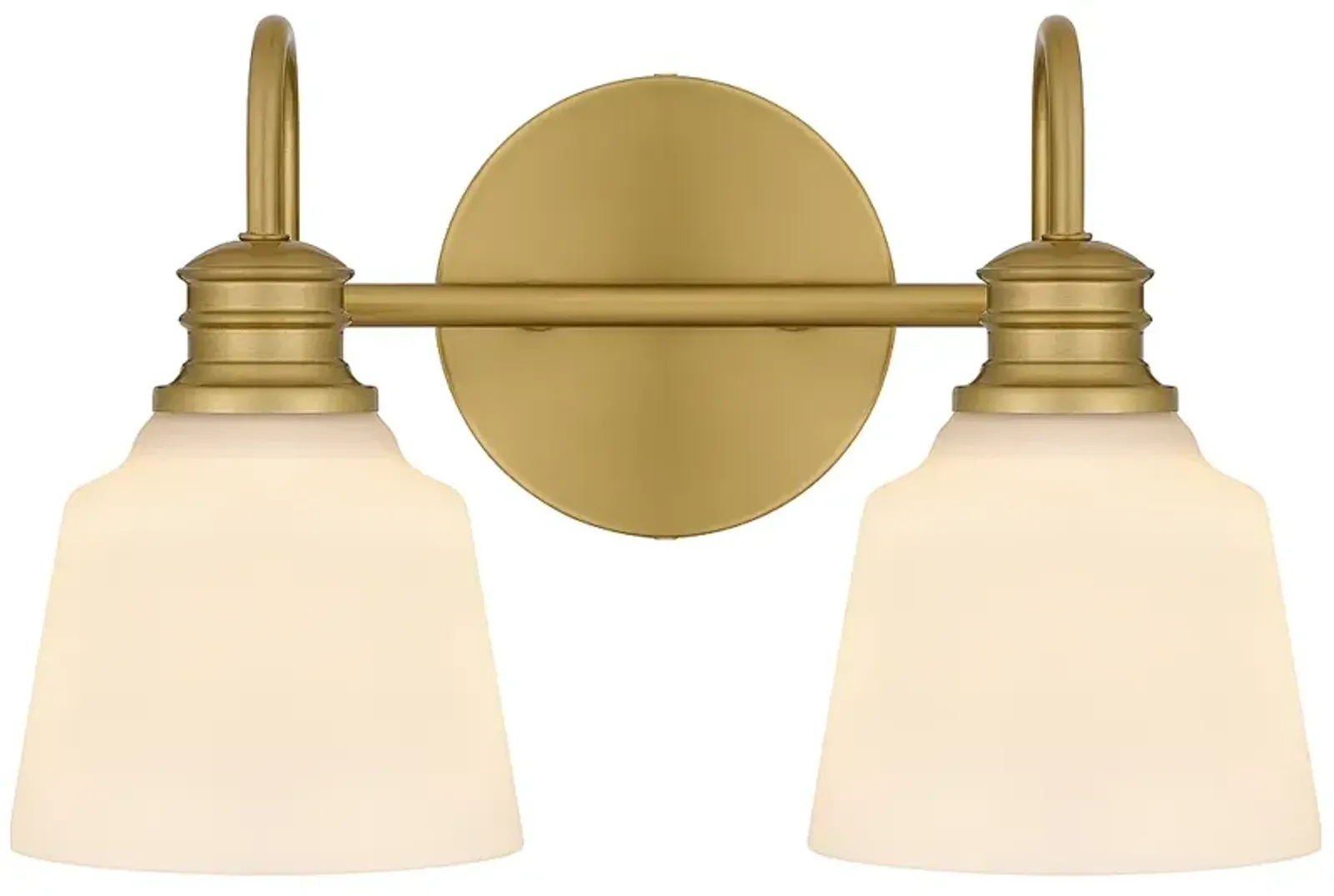 Hinton 2-Light Aged Brass Bath Light