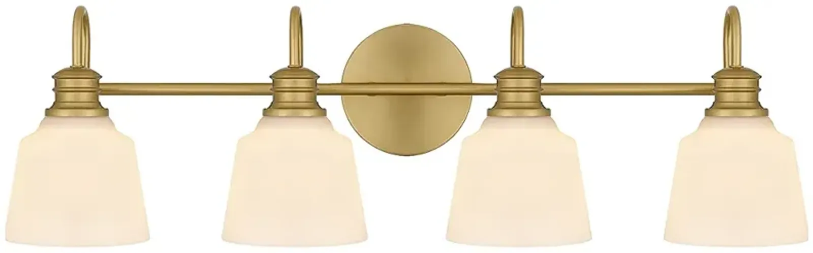 Hinton 4-Light Aged Brass Bath Light