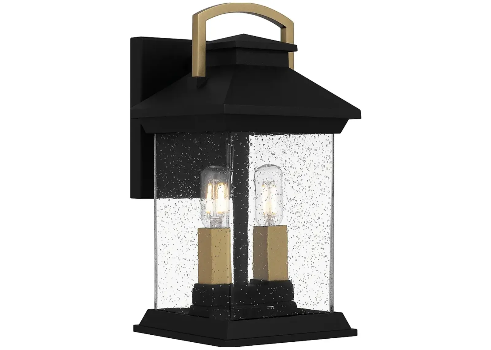 Henderson 2-Light Earth Black Outdoor Wall Lantern