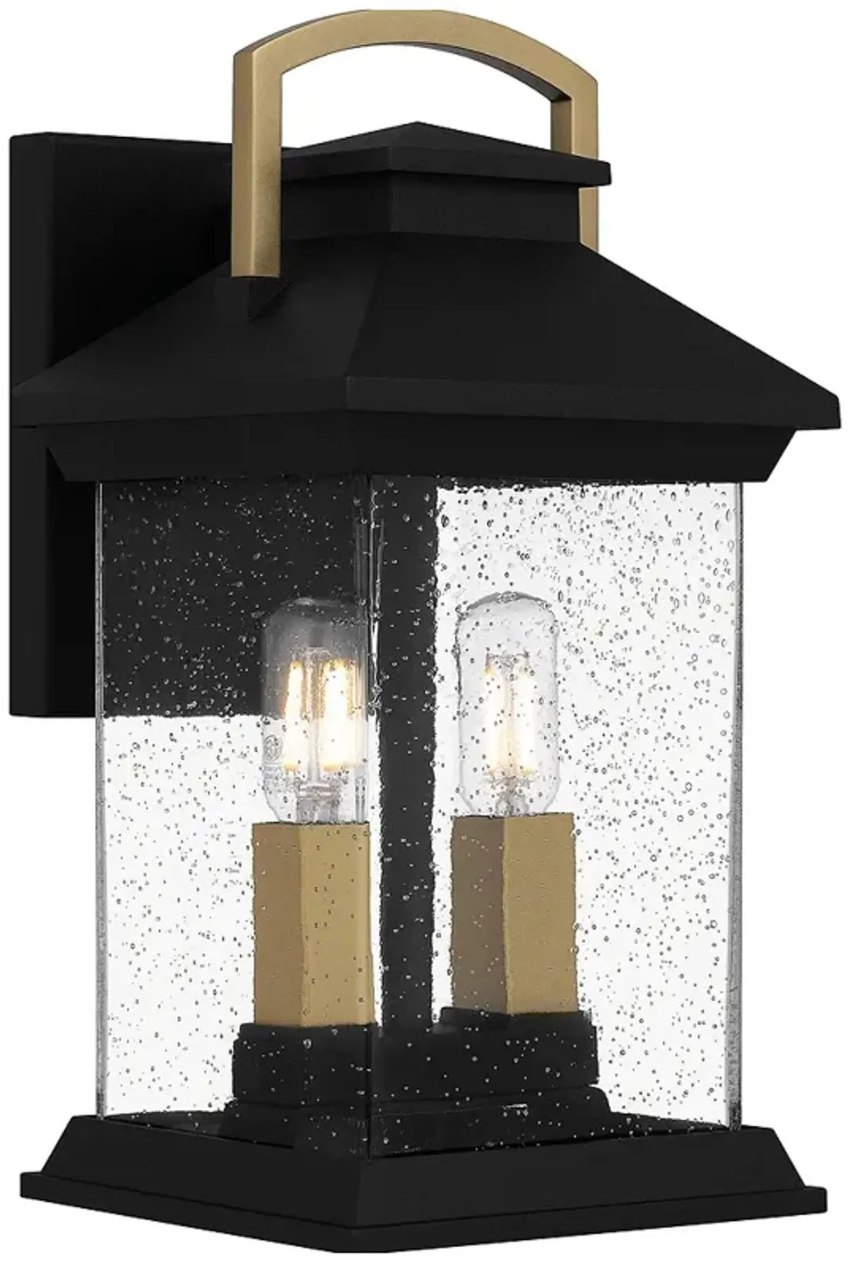 Henderson 2-Light Earth Black Outdoor Wall Lantern